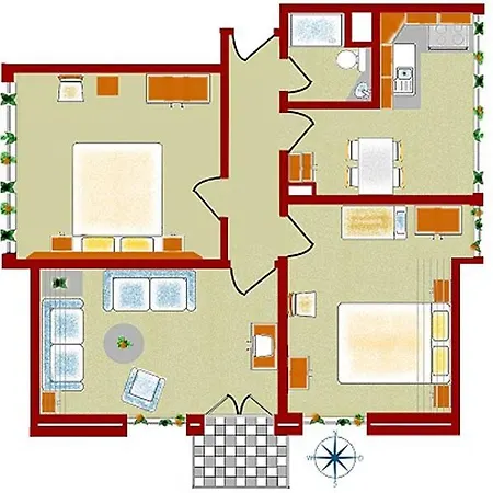 Strandflieder Апартаменты Нордерней