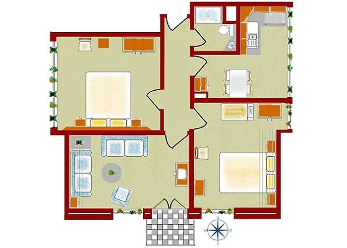 Strandflieder 公寓 诺德奈